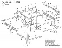 Bosch 0 603 035 403 Mt 92 Saw Table 220 V / Eu Spare Parts